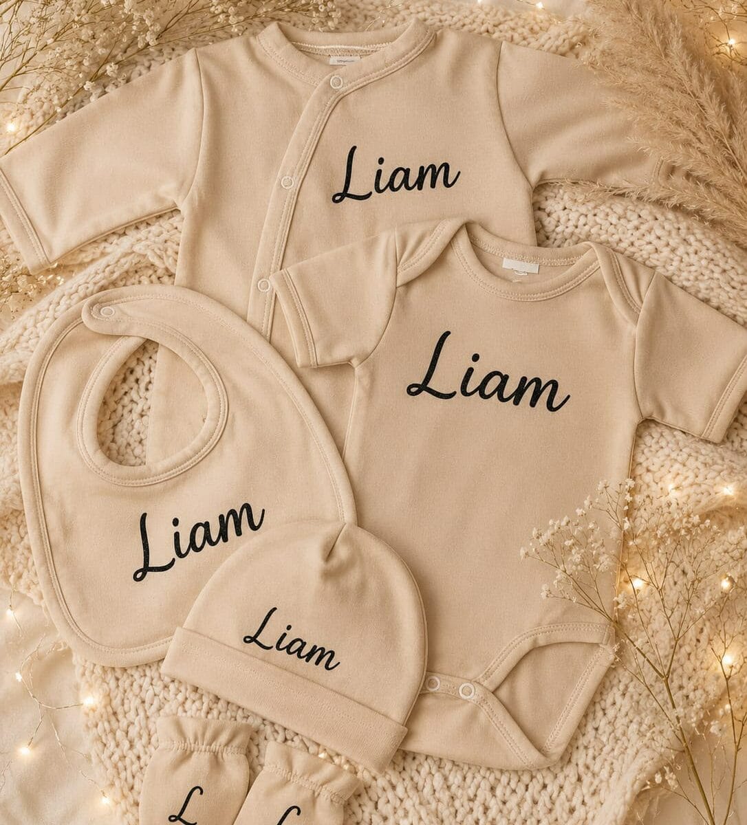 Ensemble naissance en coton